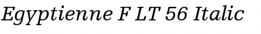 EgyptienneF LT Roman Italic Font