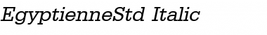 EgyptienneStd Italic Font