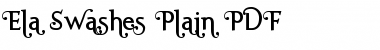 Download Ela Swashes Plain Font