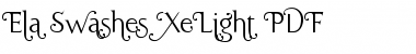 Ela Swashes XeLight Regular Font