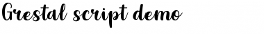 Grestal Script DEMO Font