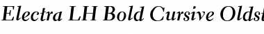 Electra LH RegularOsF Bold Italic Font