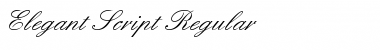 Elegant-Script Regular Font