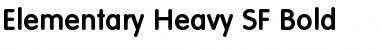 Elementary Heavy SF Font