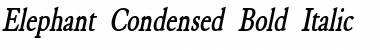Elephant-Condensed Font