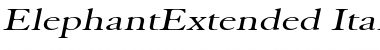 Download ElephantExtended Font