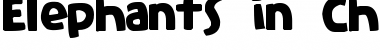 Download Elephants in Cherry Trees Font Download Elephants in Cherry Trees Font