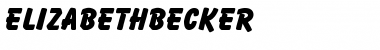 ElizabethBecker Regular Font
