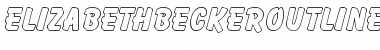Download ElizabethBeckerOutline Font Download ElizabethBeckerOutline Font