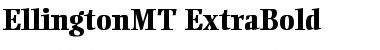 EllingtonMT-ExtraBold Extra Bold Font