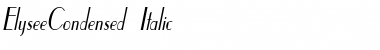 ElyseeCondensed Italic Font