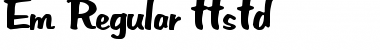 Em Regular Font