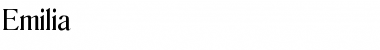 Emilia Regular Font Emilia Regular Font