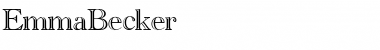 EmmaBecker Regular Font EmmaBecker Regular Font