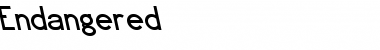 Download Endangered Font Download Endangered Font