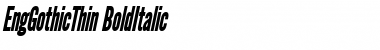 EngGothicThin Font EngGothicThin Font