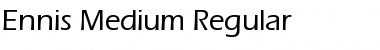 Ennis-Medium Regular Font