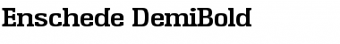 Enschede-DemiBold Regular Font