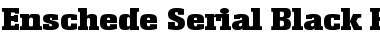 Enschede-Serial-Black Regular Font