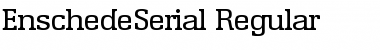 Download EnschedeSerial Font