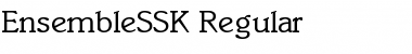 EnsembleSSK Regular Font