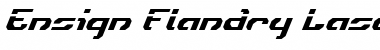 Ensign Flandry Laser Italic Laser Italic Font