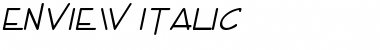 Enview Italic Font