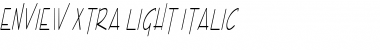 Enview Xtra Light Italic Font