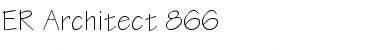 ER Architect 866 Regular Font