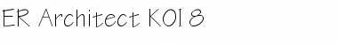 ER Architect KOI-8 Regular Font