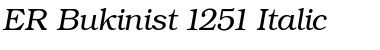 ER Bukinist 1251 Italic Font