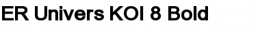 ER Univers KOI-8 Bold Font
