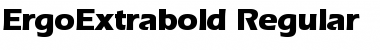ErgoExtrabold Regular Font