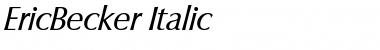 EricBecker Font