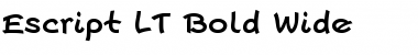 Escript LT BoldWide Regular Font