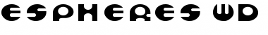Espheres Wd Regular Font