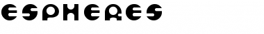 Espheres Regular Font