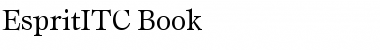 EspritITC Book Font
