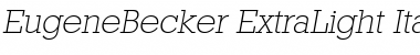 EugeneBecker-ExtraLight Font