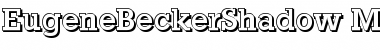 EugeneBeckerShadow-Medium Regular Font