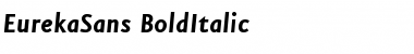EurekaSans-BoldItalic Regular Font