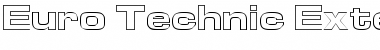 Download Euro Technic Extended Outline Font