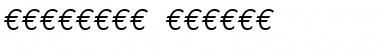 EuroMono RomanItalic Font