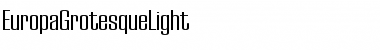 EuropaGrotesqueLight Font