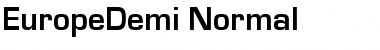 EuropeDemi Normal Font