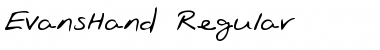 Download EvansHand Font Download EvansHand Font