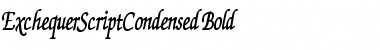 ExchequerScriptCondensed Bold Font