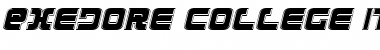 Exedore College Italic Font