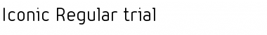 Iconic Trial Regular Font