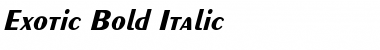 Exotic-Bold Itlc Font